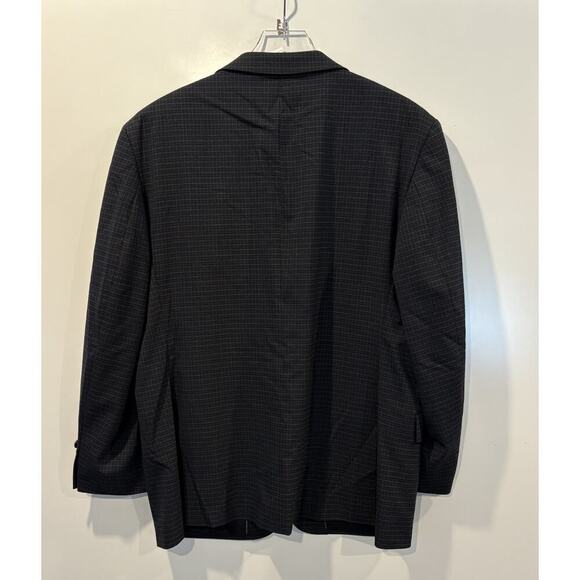 Jos A Bank Traveler Slim Fit Check Blazer Sport Coat Blazer Jacket Mens Size 48R - Picture 4 of 8